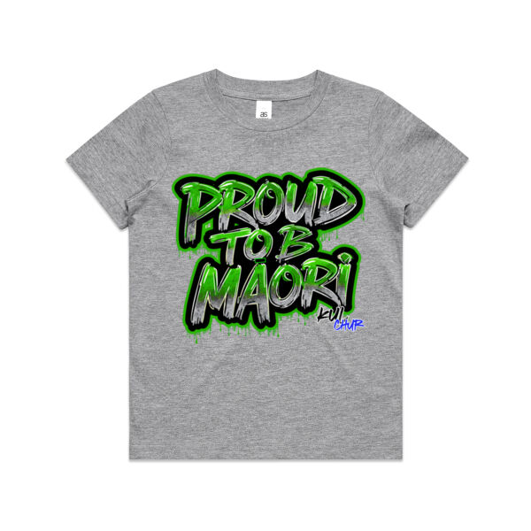 Proud To B Maori Graphic Green - AS Colour / YOUTH STAPLE TEE Thumbnail