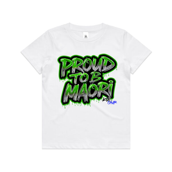 Proud To B Maori Graphic Green - AS Colour / KIDS STAPLE TEE Thumbnail