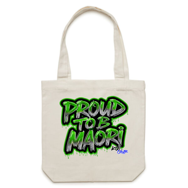 Proud To B Maori Graphic Green - AS Colour / CARRIE TOTE Thumbnail