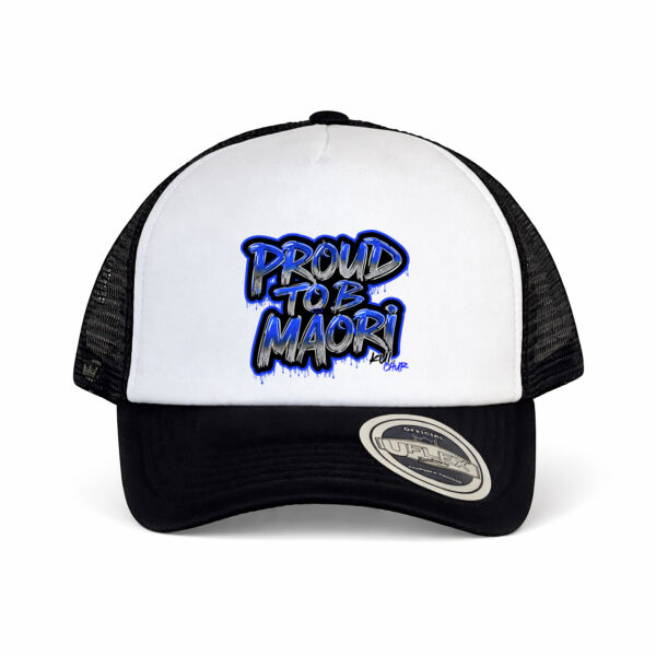Proud To B Maori Graphic Blue - UFLEX/SNAP BACK TRUCKER Thumbnail