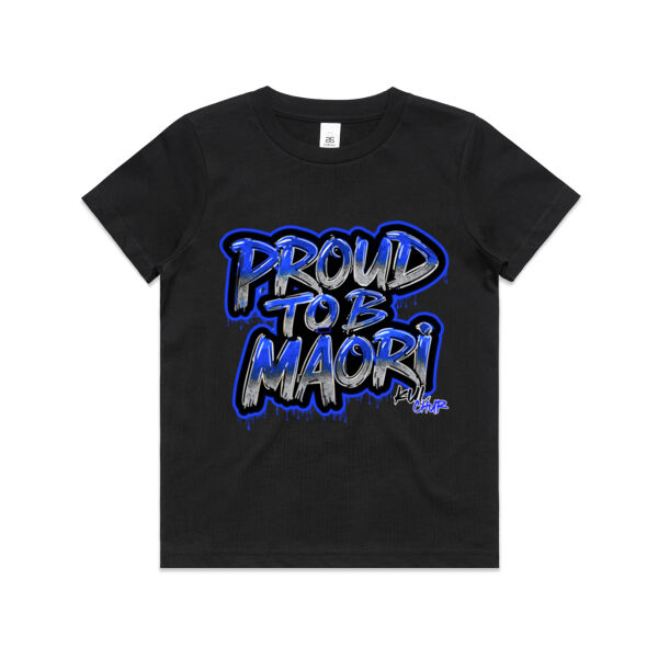 Proud To B Maori Graphic Blue - AS Colour / KIDS STAPLE TEE Thumbnail