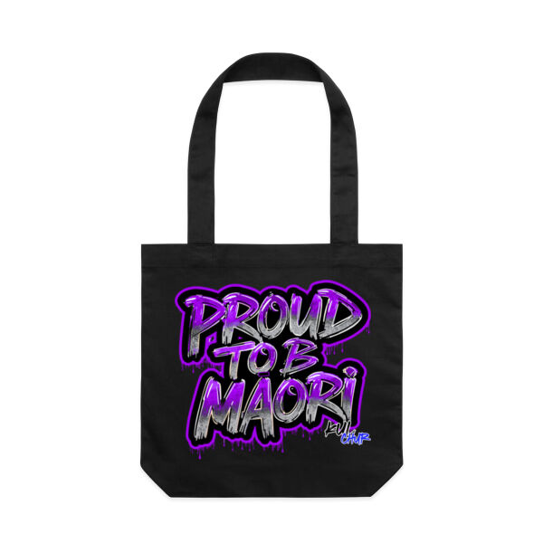 Proud To B Maori Graphic Purple - AS Colour /  Basic Tote Thumbnail