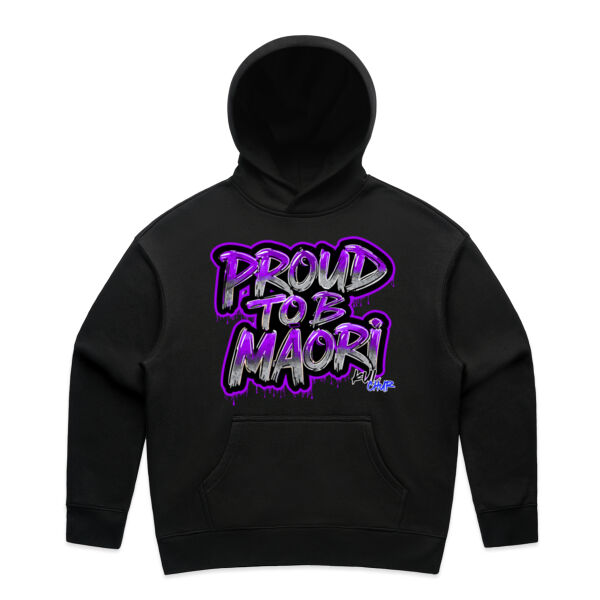 Proud To B Maori Graphic Purple - AS Colour / Wo's RELAX HOOD Thumbnail