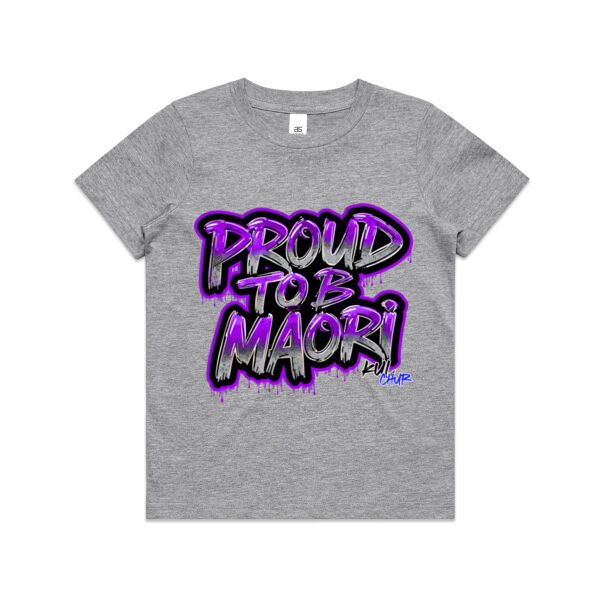 Proud To B Maori Graphic Purple - AS Colour / YOUTH STAPLE TEE Thumbnail