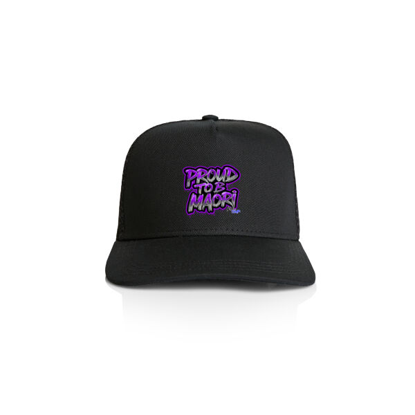 Proud To B Maori Graphic Purple - AS Colour/STOCK TRUCKER CAP Thumbnail