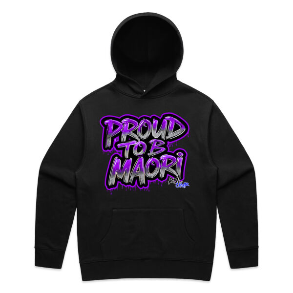 Proud To B Maori Graphic Purple - AS Colour / RELAX HOOD Thumbnail