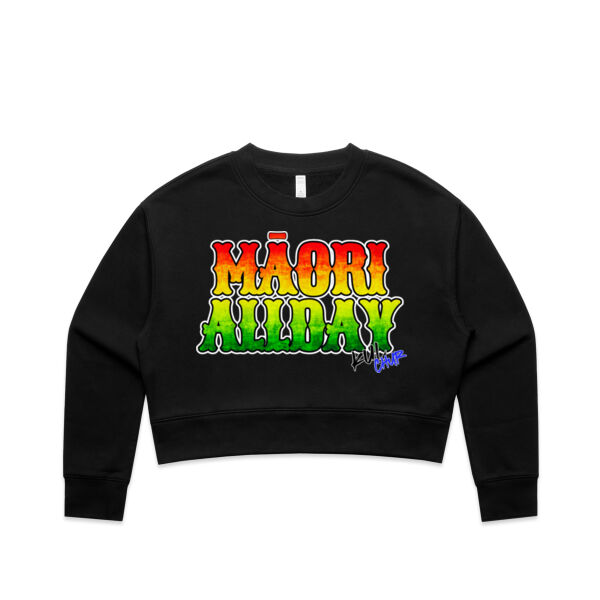 Rasta Maori allday - AS Colour / Wo's RELAX CROP CREW Thumbnail