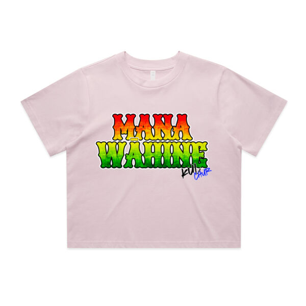 Rasta Mana Wahine - AS Colour / Wo's Classic Crop Tee Thumbnail