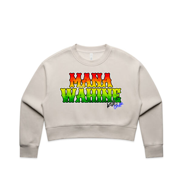 Rasta Mana Wahine - AS Colour / Wo's RELAX CROP CREW Thumbnail