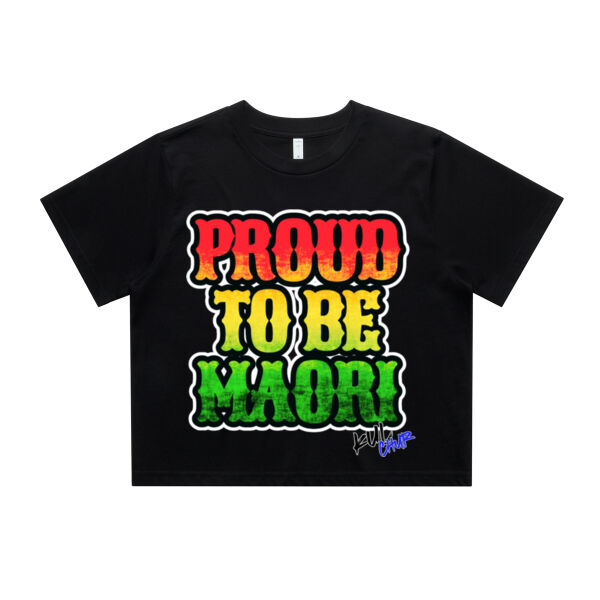 Rasta Proud to be Maori - AS Colour / Wo's Classic Crop Tee Thumbnail