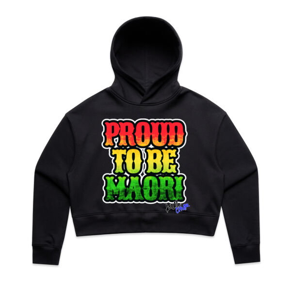 Rasta Proud to be Maori - AS Colour / RELAX CROP HOOD Thumbnail