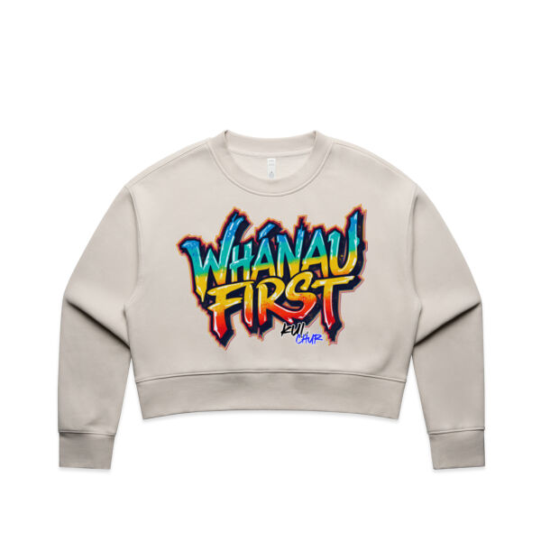 Whanau First - AS Colour / Wo's RELAX CROP CREW Thumbnail