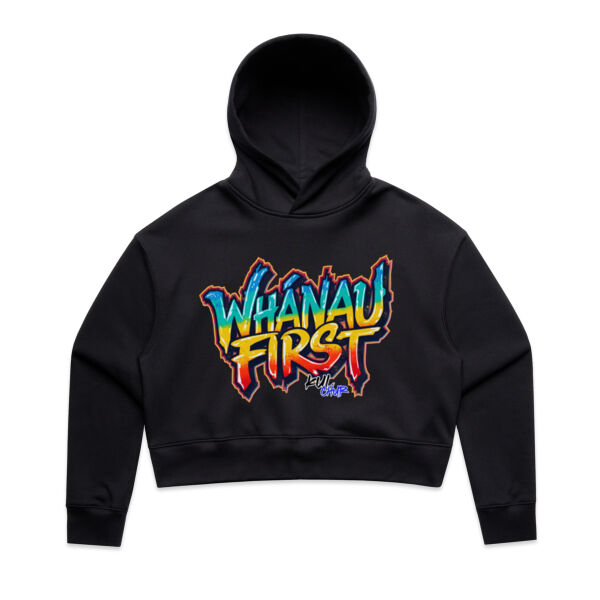 Whanau First - AS Colour / RELAX CROP HOOD Thumbnail