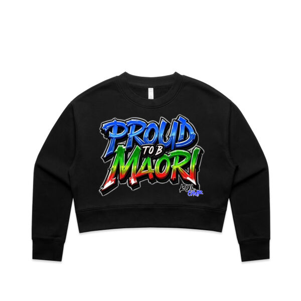 Proud to be Maori - AS Colour / Wo's RELAX CROP CREW Thumbnail