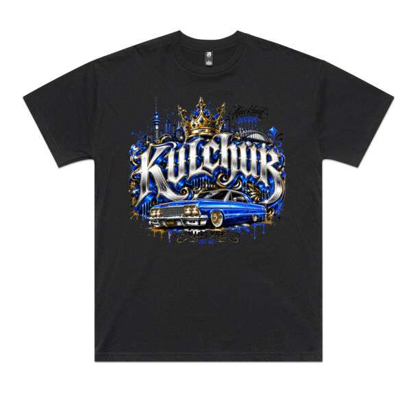 Kulchur Tee Blue - AS Colour / Classic oversized Tee Thumbnail