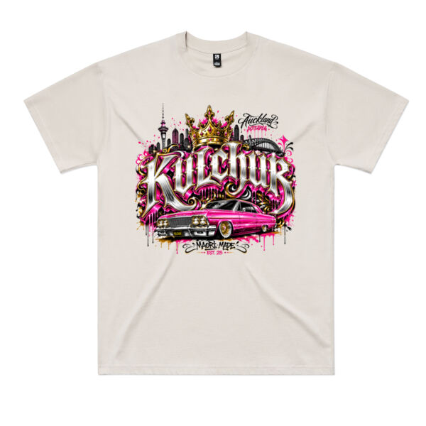 Kulchur Tee Pink - AS Colour / Classic oversized Tee Thumbnail