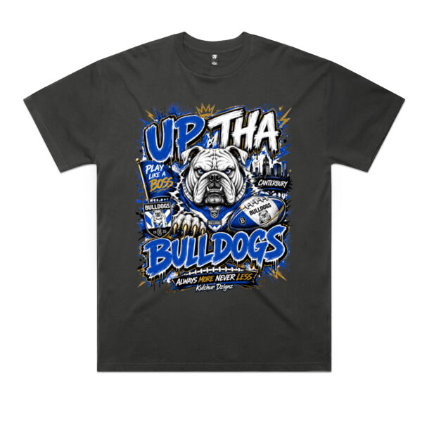Up Tha Bulldogz Double Print - AS Colour / Classic oversized Tee Thumbnail