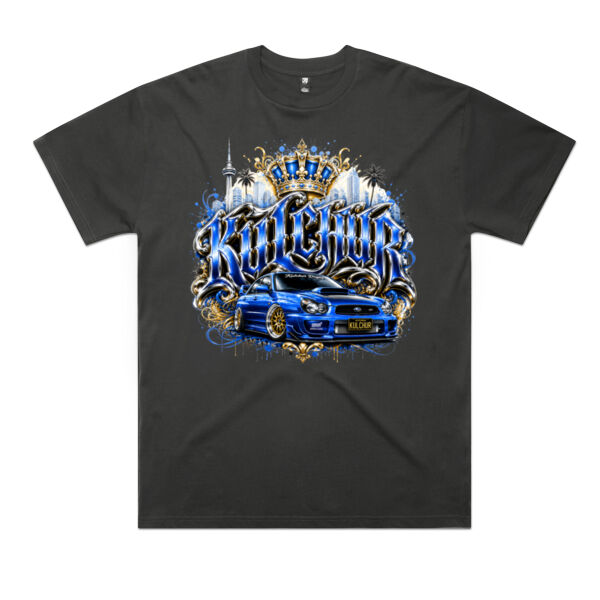 Kulchur Graphic Subby - Blue - AS Colour / Classic oversized Tee Thumbnail