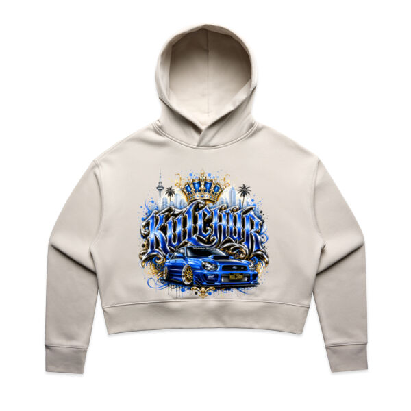 Kulchur Graphic Subby - Blue - AS Colour / RELAX CROP HOOD Thumbnail