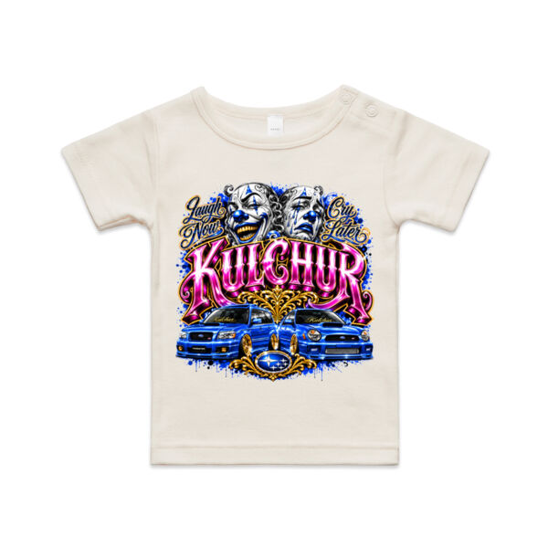 Kulchur Graffiti Pink Subaru Print - AS Colour / ORGANIC INFANT WEE TEE  Thumbnail