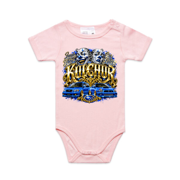 Kulchur Graffiti Subaru Print GOLD - AS Colour / ORGANIC MINI-ME ONE-PIECE Thumbnail