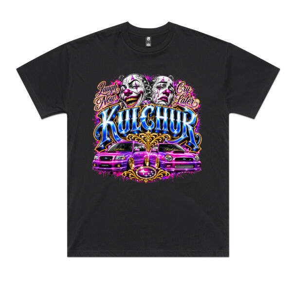 Kulchur Graffiti PURPLE Subaru Print  - AS Colour / Classic oversized Tee Thumbnail