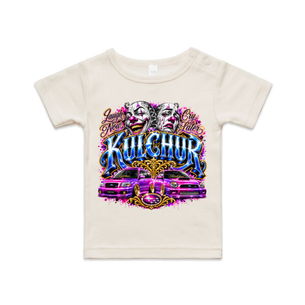 Kulchur Graffiti PURPLE Subaru Print  - AS Colour / ORGANIC INFANT WEE TEE  Thumbnail